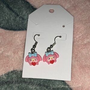Cute Pink and Blue Bunny Earrings